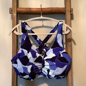 AERIE Bold Blues Sports Bra/Bikini Top